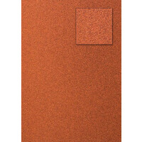 1 Blatt DIN A4 Glitterkarton 200 g/qm orangerot