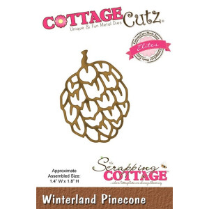 CottageCutz Winterland Pinecone - Stanzschablone...