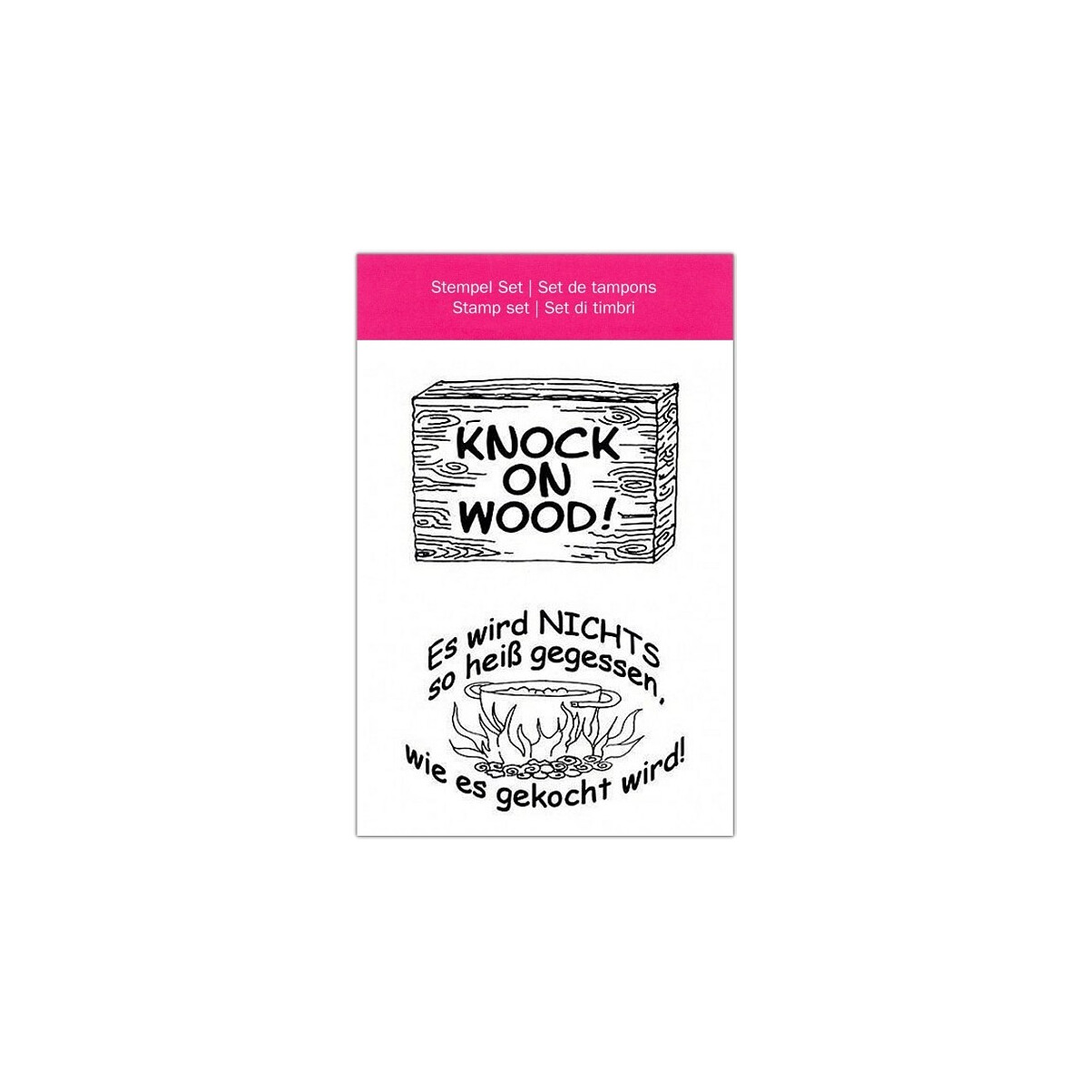 efco Clear Stamp A7 - Knock on wood!