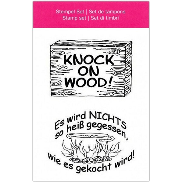 efco Clear Stamp A7 - Knock on wood!