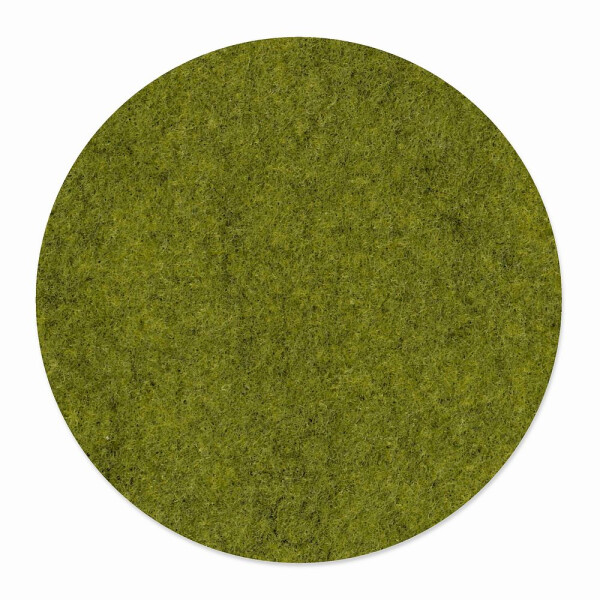 1 x FILZ Untersetzer Rund 11 cm - grün meliert