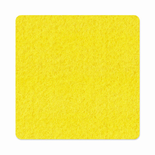 1 x FILZ Untersetzer Eckig 10 cm - gelb