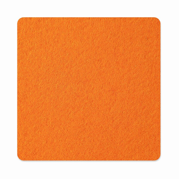 1 x FILZ Untersetzer Eckig 10 cm - orange