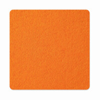 1 x FILZ Untersetzer Eckig 10 cm - orange