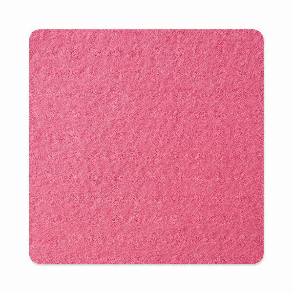 1 x FILZ Untersetzer Eckig 10 cm - pink