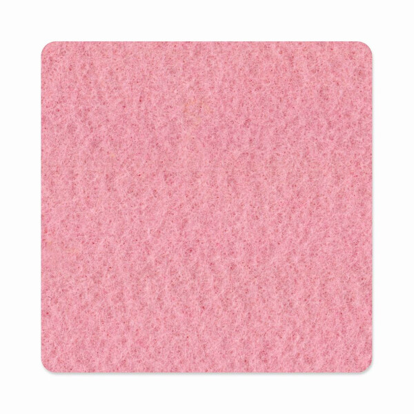 1 x FILZ Untersetzer Eckig 10 cm - rosé