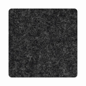 1 x FILZ Untersetzer Eckig 10 cm - dunkelgrau meliert