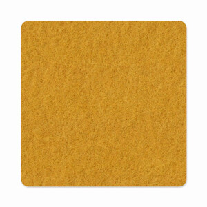 1 x FILZ Untersetzer Eckig 15 cm - ocker