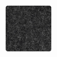 1 x FILZ Untersetzer Eckig 15 cm - dunkelgrau meliert