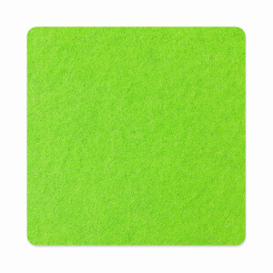 1 x FILZ Untersetzer Eckig 20 cm - apfelgrün