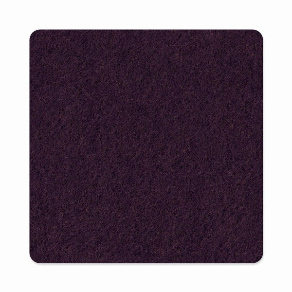 1 x FILZ Untersetzer Eckig 20 cm - pflaume