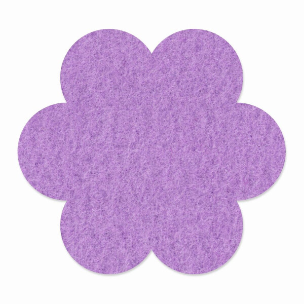 1 x FILZ Untersetzer Blume 11 cm - lavendel