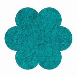 1 x FILZ Untersetzer Blume 11 cm - lago meliert