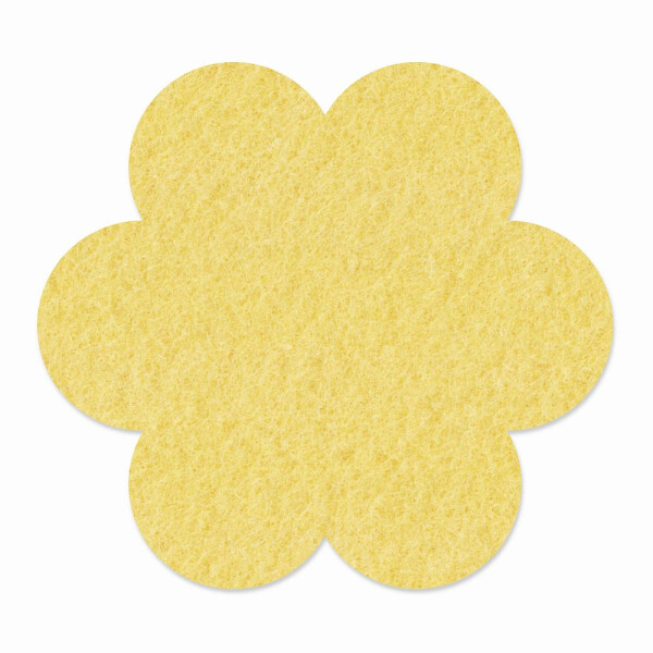 1 x FILZ Untersetzer Blume 20 cm - sand