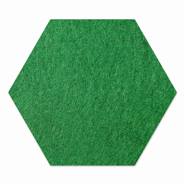 1 x FILZ Untersetzer Wabe, Hexagon 11 cm - tannengrün