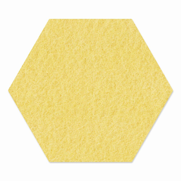 1 x FILZ Untersetzer Wabe, Hexagon 11 cm - sand