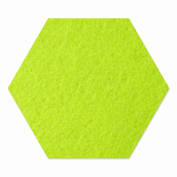 1 x FILZ Untersetzer Wabe, Hexagon 11 cm - pistazie