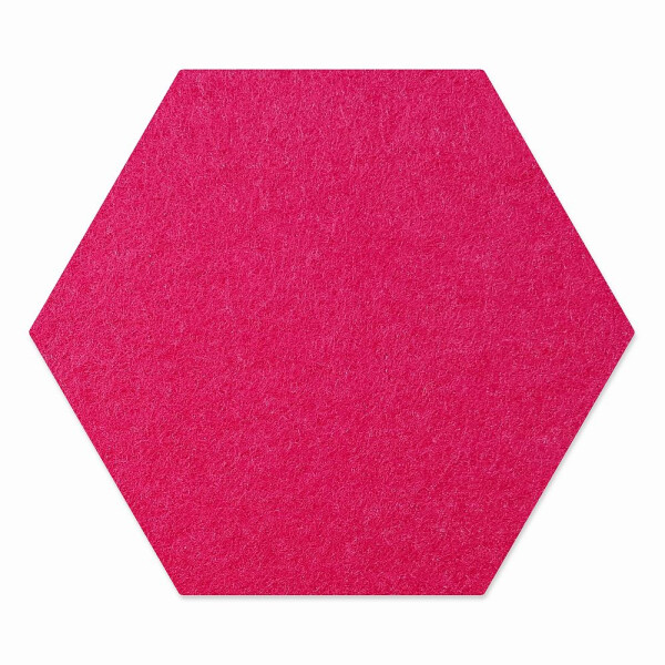 1 x FILZ Untersetzer Wabe, Hexagon 11 cm - cyclam