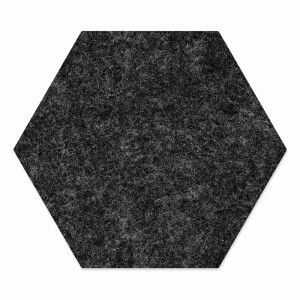 1 x FILZ Untersetzer Wabe, Hexagon 11 cm - dunkelgrau...
