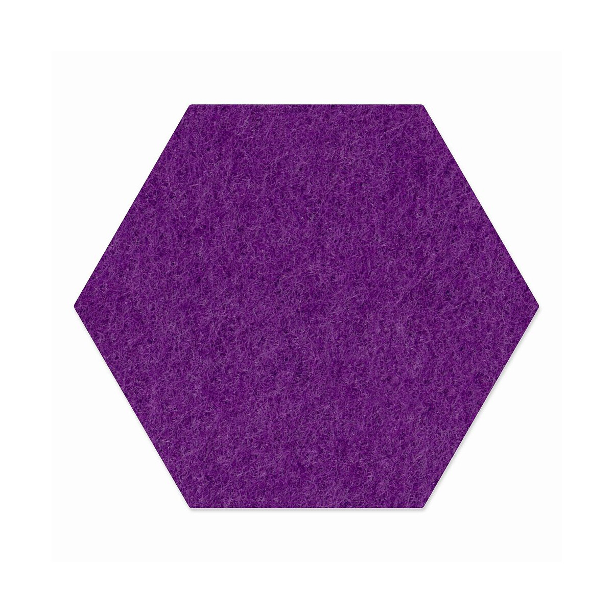 1 x FILZ Untersetzer Wabe, Hexagon 11 cm - lila