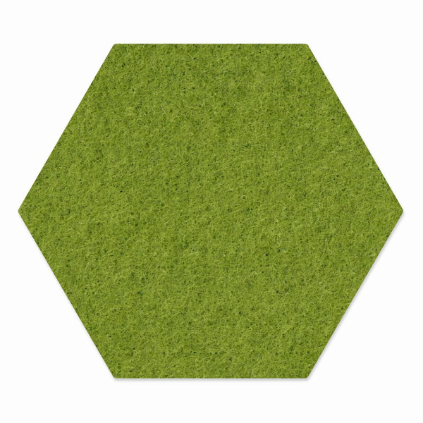 1 x FILZ Untersetzer Wabe, Hexagon 15 cm - olive