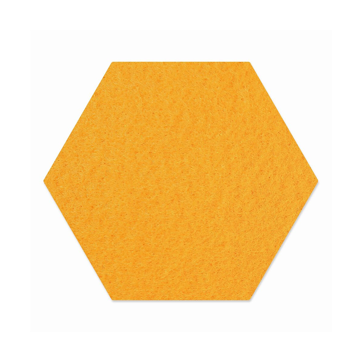 1 x FILZ Untersetzer Wabe, Hexagon 15 cm - sonnengelb