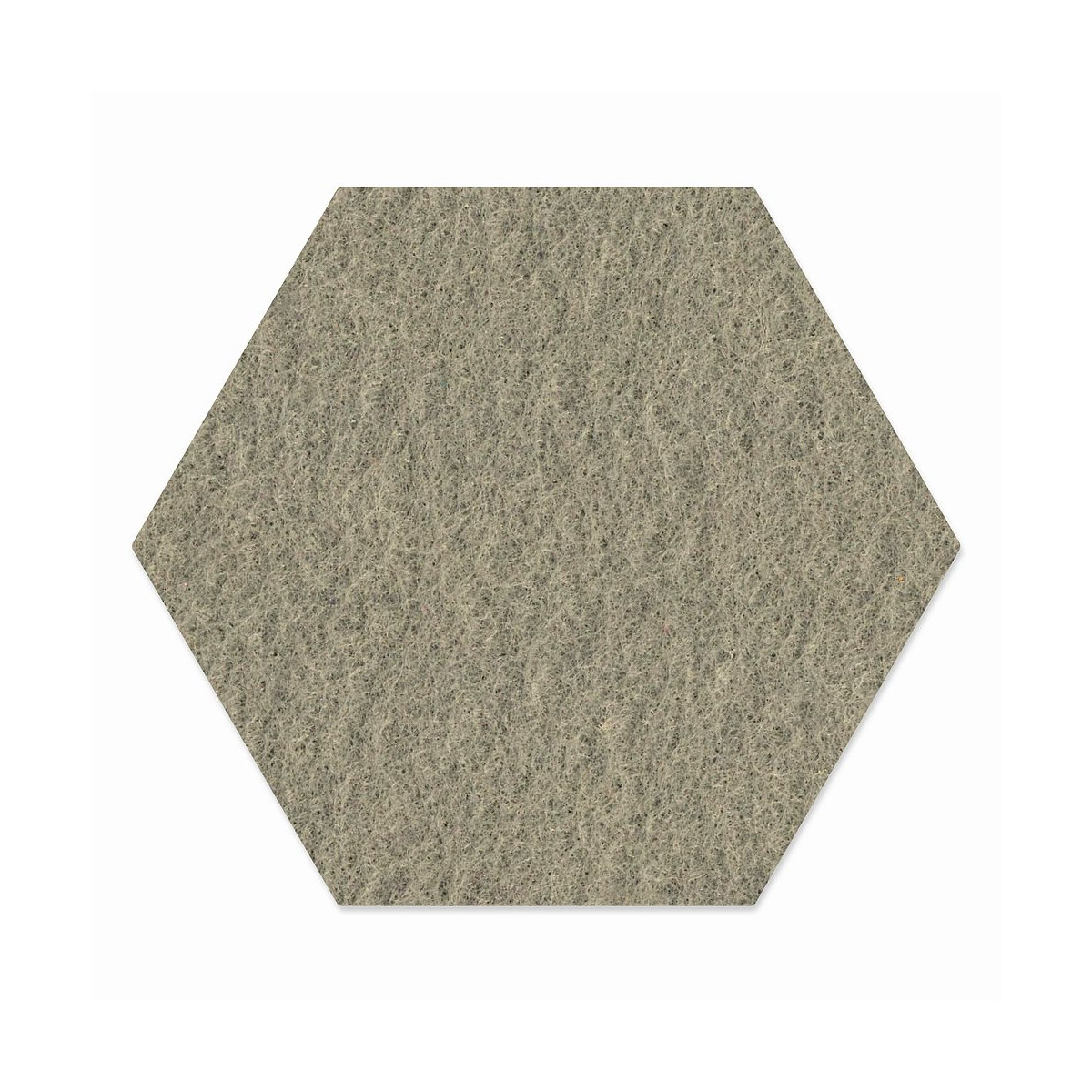 1 x FILZ Untersetzer Wabe, Hexagon 15 cm - grau