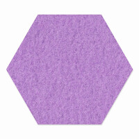1 x FILZ Untersetzer Wabe, Hexagon 15 cm - lavendel