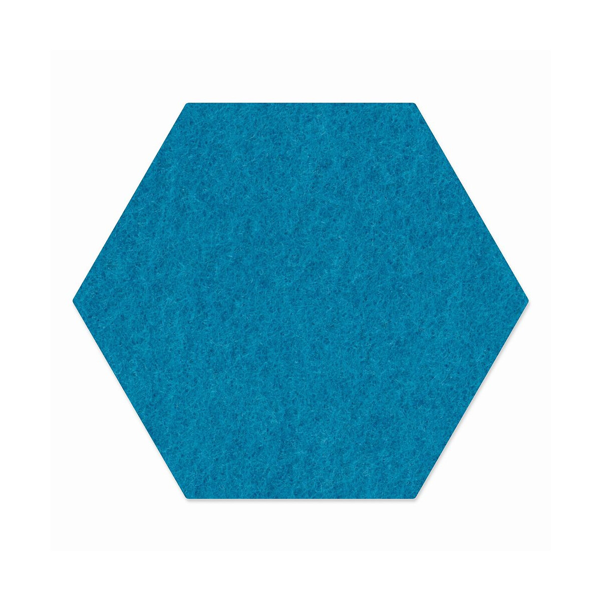 1 x FILZ Untersetzer Wabe, Hexagon 15 cm - mittelblau