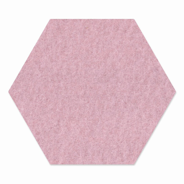 1 x FILZ Untersetzer Wabe, Hexagon 15 cm - pastell-flieder