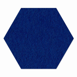 1 x FILZ Untersetzer Wabe, Hexagon 21 cm - dunkelblau