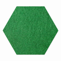 1 x FILZ Untersetzer Wabe, Hexagon 21 cm - tannengrün