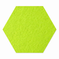 1 x FILZ Untersetzer Wabe, Hexagon 21 cm - pistazie