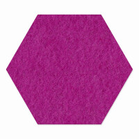 1 x FILZ Untersetzer Wabe, Hexagon 21 cm - violett