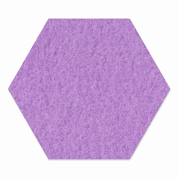 1 x FILZ Untersetzer Wabe, Hexagon 21 cm - lavendel