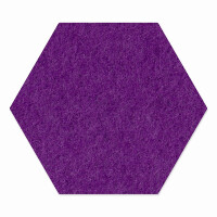 1 x FILZ Untersetzer Wabe, Hexagon 21 cm - lila