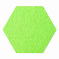 1 x FILZ Untersetzer Wabe, Hexagon 21 cm - pastell-grün