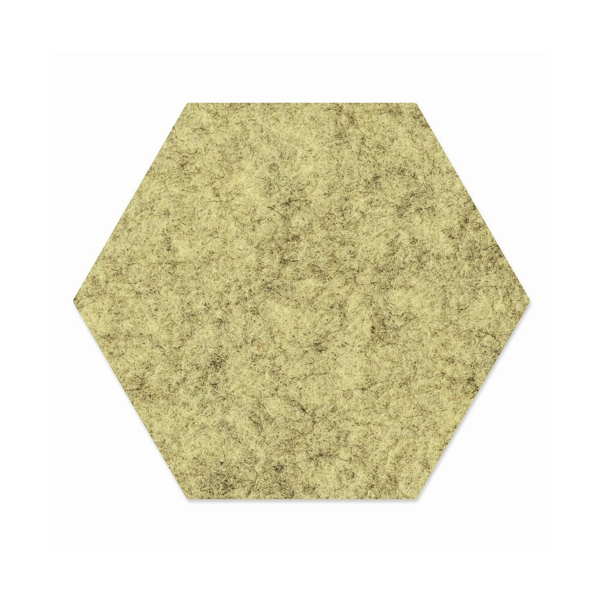 1 x FILZ Untersetzer Wabe, Hexagon 21 cm - muschel meliert