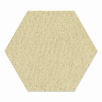 1 x FILZ Untersetzer Wabe, Hexagon 21 cm - toffee