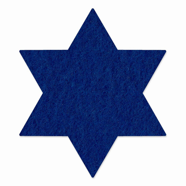 1 x FILZ Untersetzer Stern 11 cm - dunkelblau