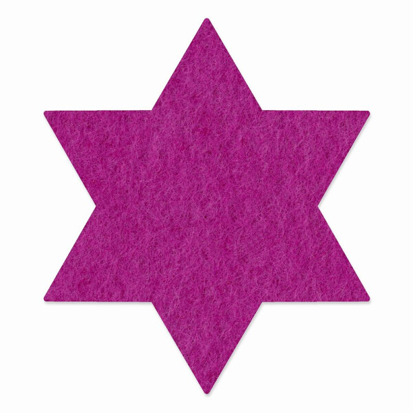 1 x FILZ Untersetzer Stern 11 cm - violett