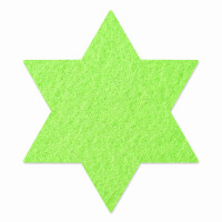1 x FILZ Untersetzer Stern 11 cm - pastell-grün