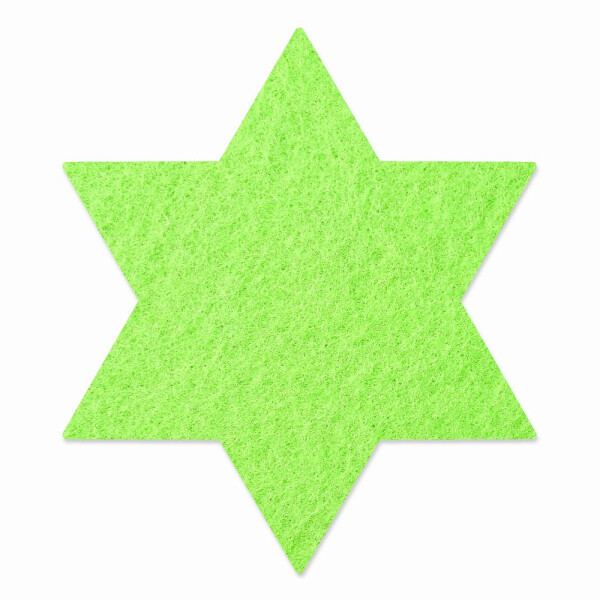 1 x FILZ Untersetzer Stern 21 cm - pastell-grün