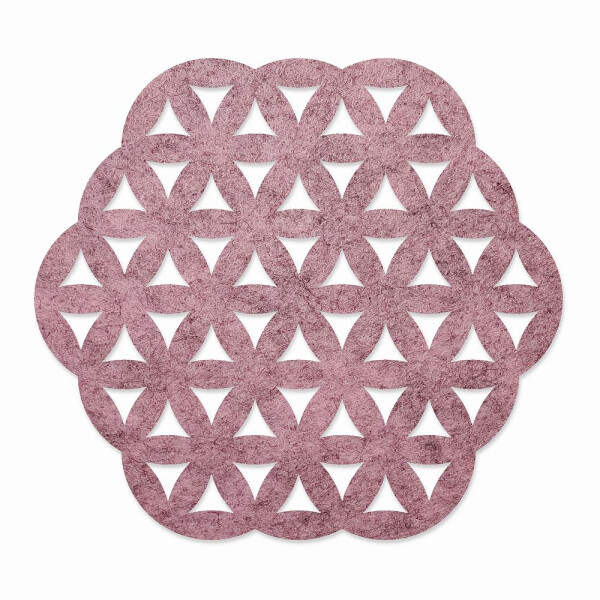 1 x FILZ Untersetzer Sechseck mit Muster 11 cm -...