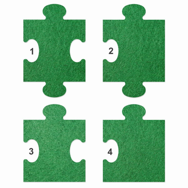 1 x FILZ Untersetzer Puzzle 10 cm Mittelteil no.1 -...
