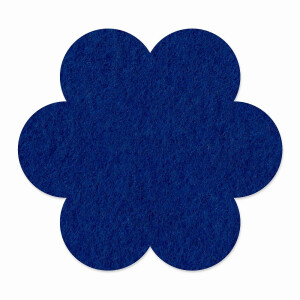 FILZ Untersetzer-Set Blume 4 Stück - dunkelblau