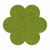 FILZ Untersetzer-Set Blume 12 Stück - olive