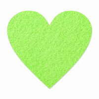 FILZ Untersetzer-Set Herz 4 Stück - pastell-grün