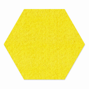 FILZ Untersetzer-Set Hexagon 4 Stück - gelb