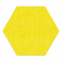FILZ Untersetzer-Set Hexagon 4 Stück - gelb
